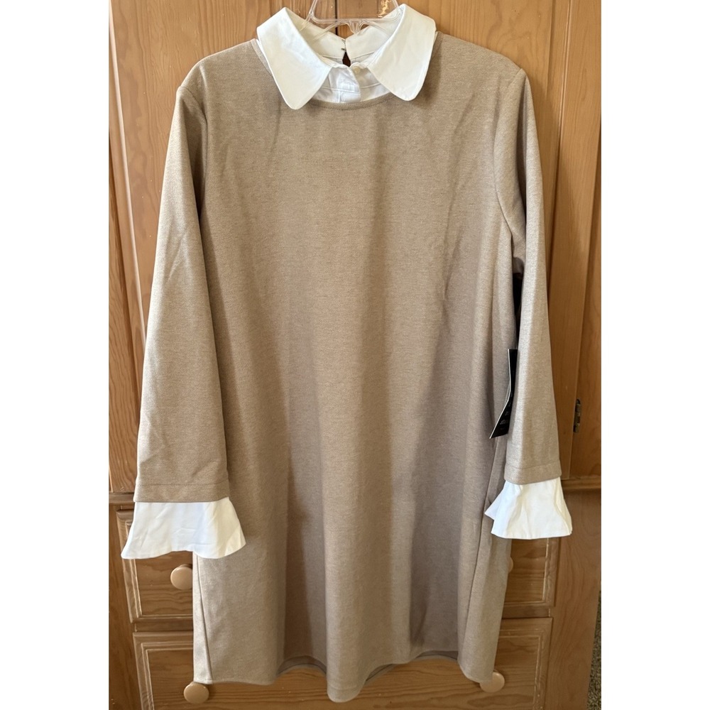 Tuckernuck Womens Sandwhisp Dakotah Dickey Peter Pan Collar Dress 3XL XXXL NWT‎